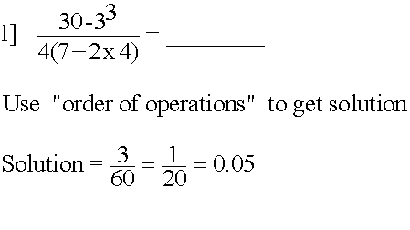 SOLUTION TO ALGEBRA SUCCESS QUESTION 1